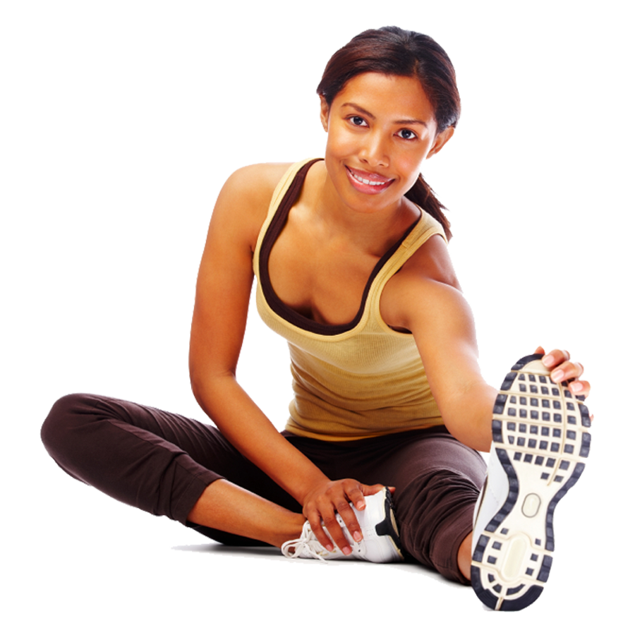 Stretching Fitness Female Transparent PNG PNG with transparent background