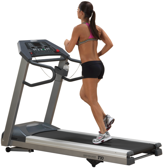 Woman Runningon Treadmill Fitness Equipment