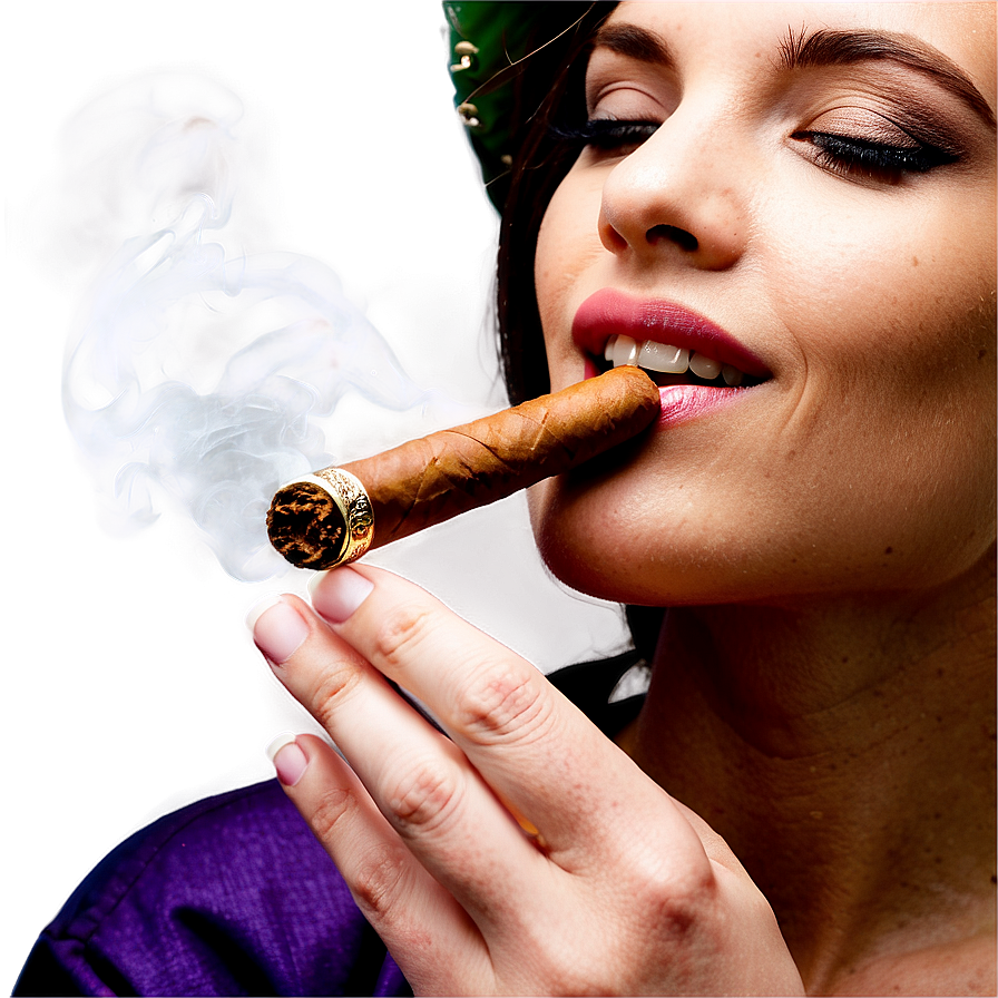 Woman Smoking Cigar PNG 43 PNG with transparent background