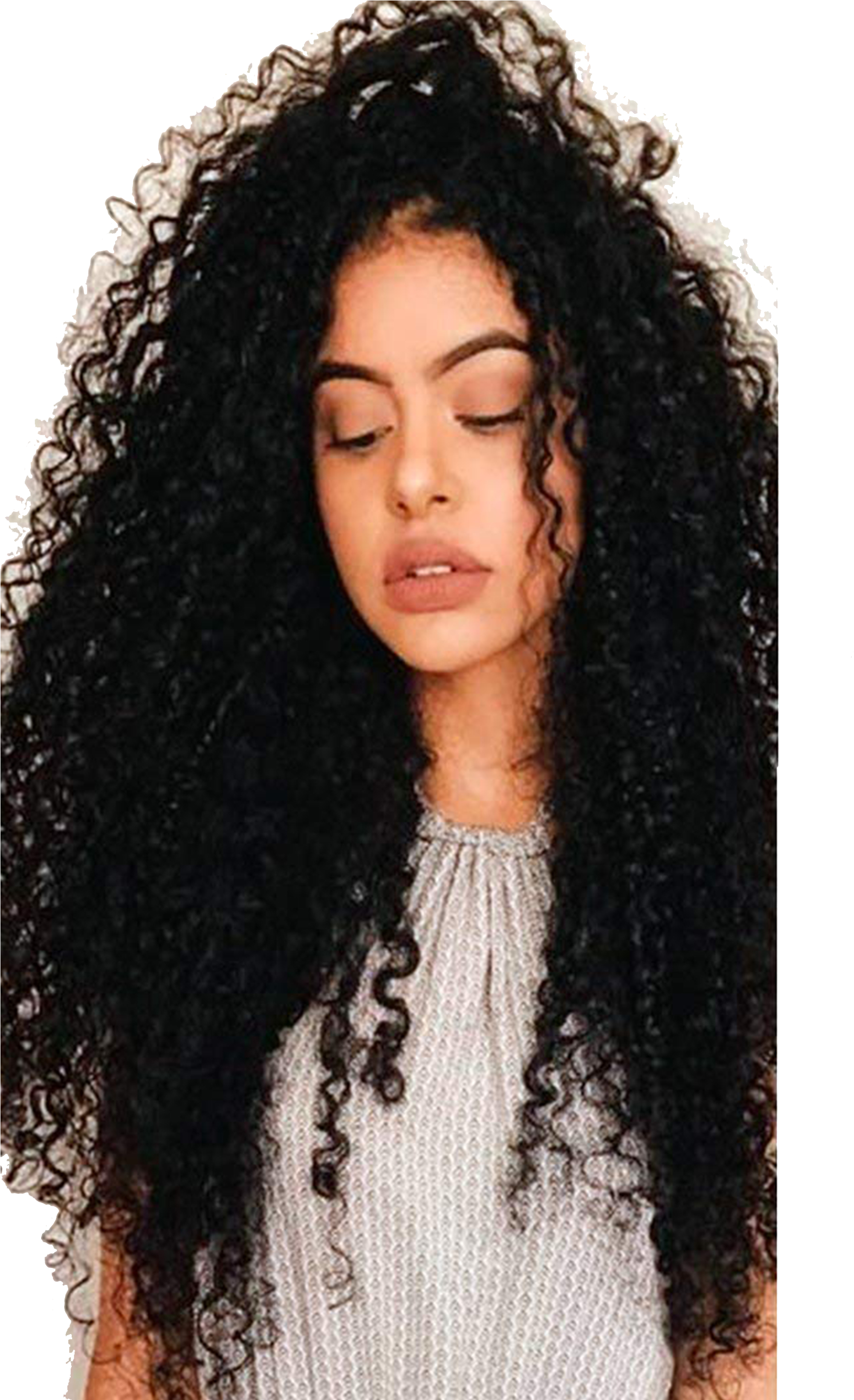 Woman_with_ Luxurious_ Curly_ Hair