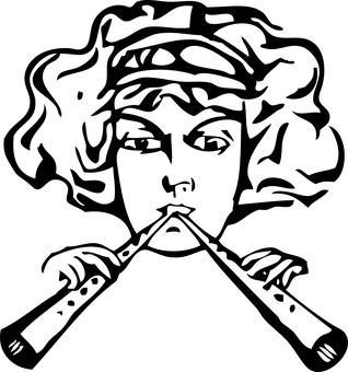 Womanin Black Silhouette PNG with transparent background
