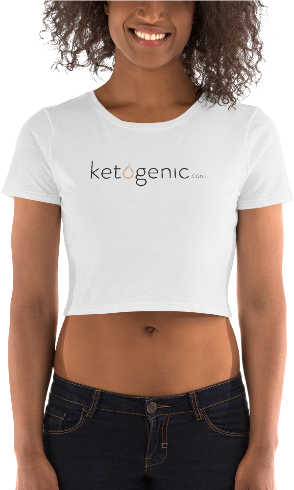 Womanin White Ketogenic Crop Top