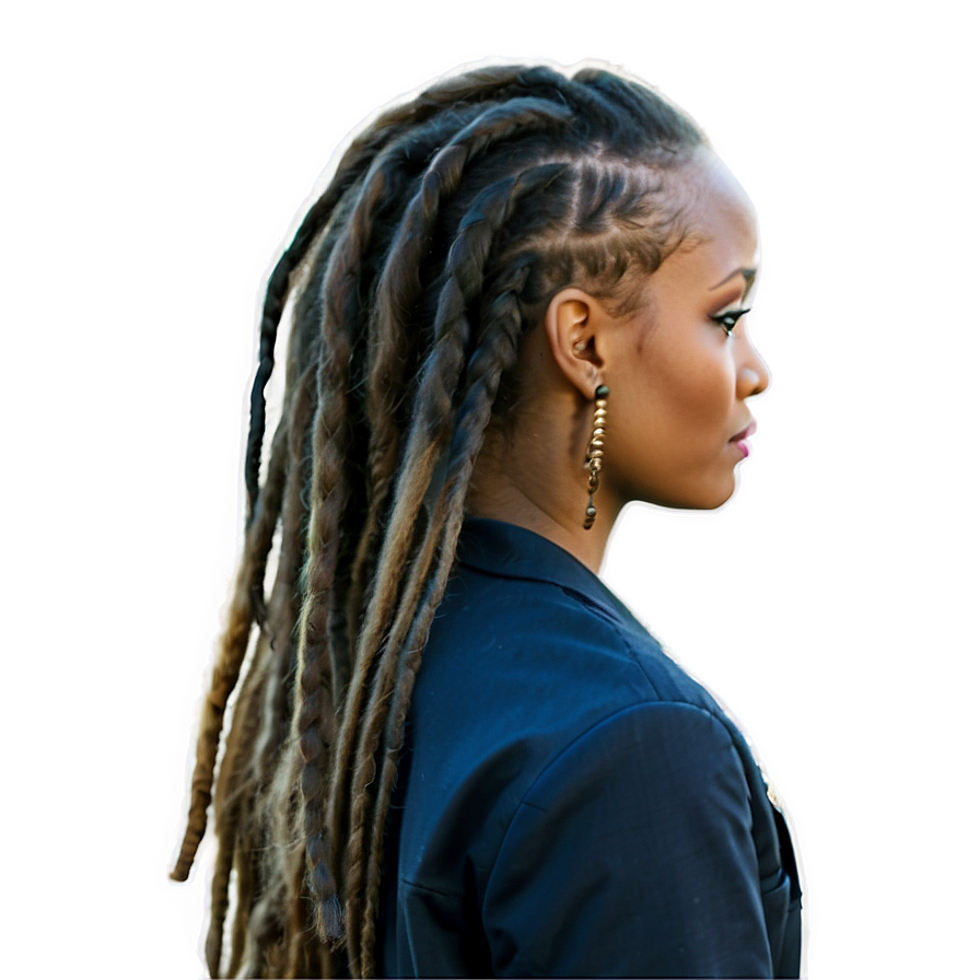 Women's Dreads Beauty PNG pce PNG with transparent background