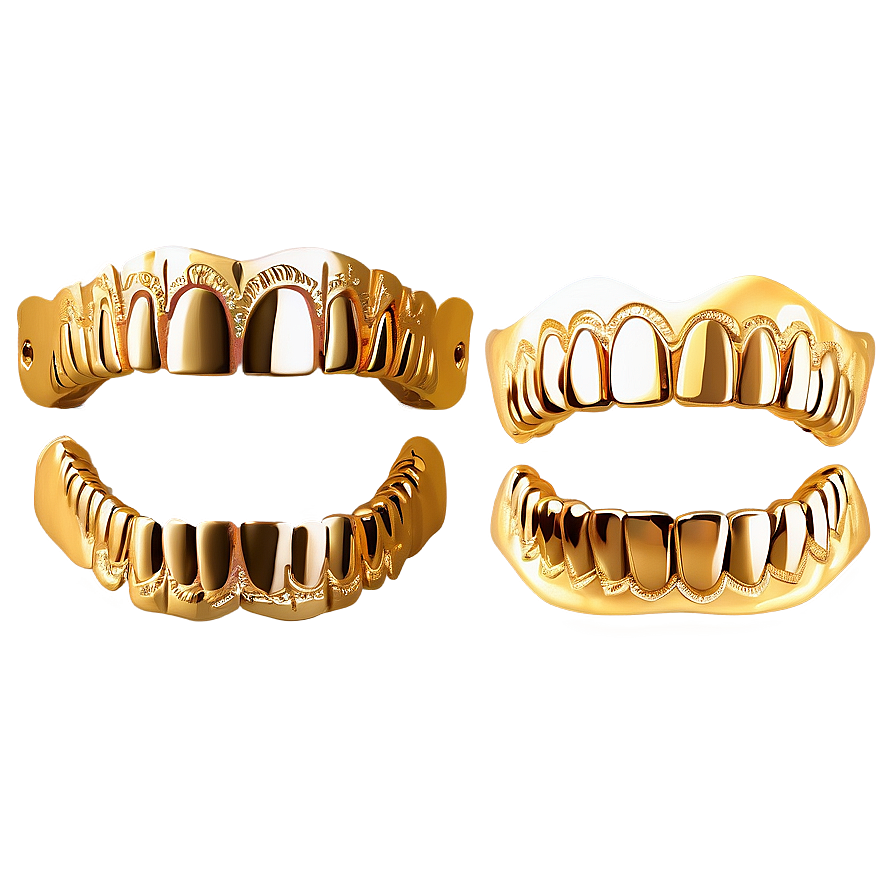 Women's Gold Grillz Styles Png 6