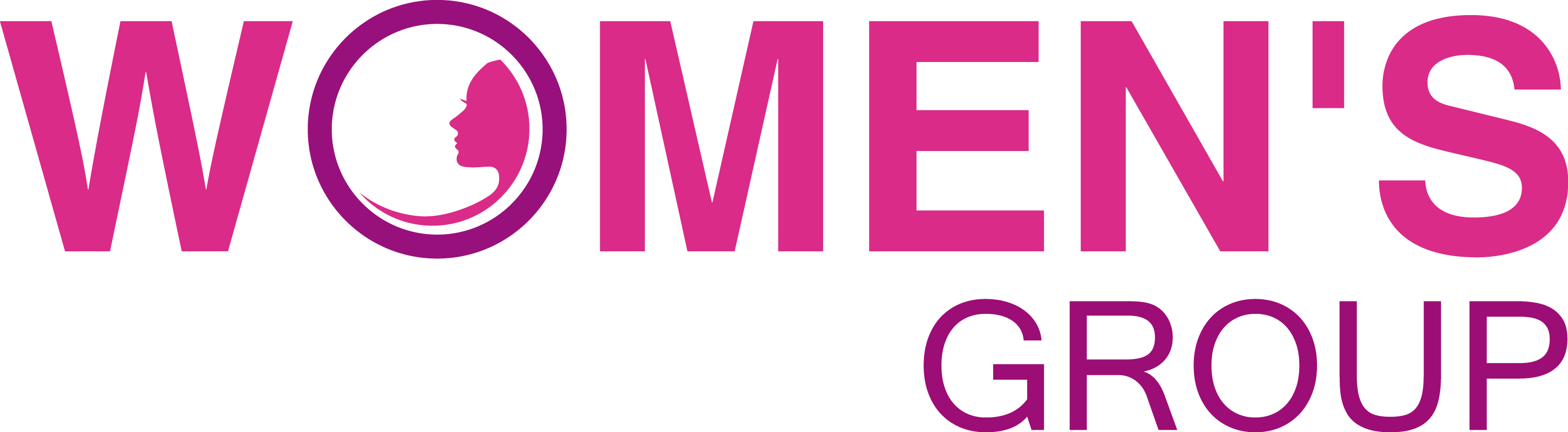 Womens Group Logo Pinkand Gray PNG with transparent background