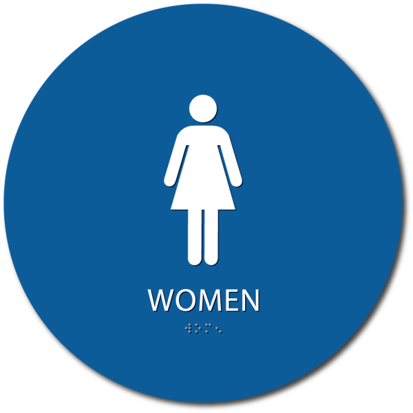 Ada Compliant Women Bathroom Sign - Women Restroom Sign, HD Png Download PNG with transparent background