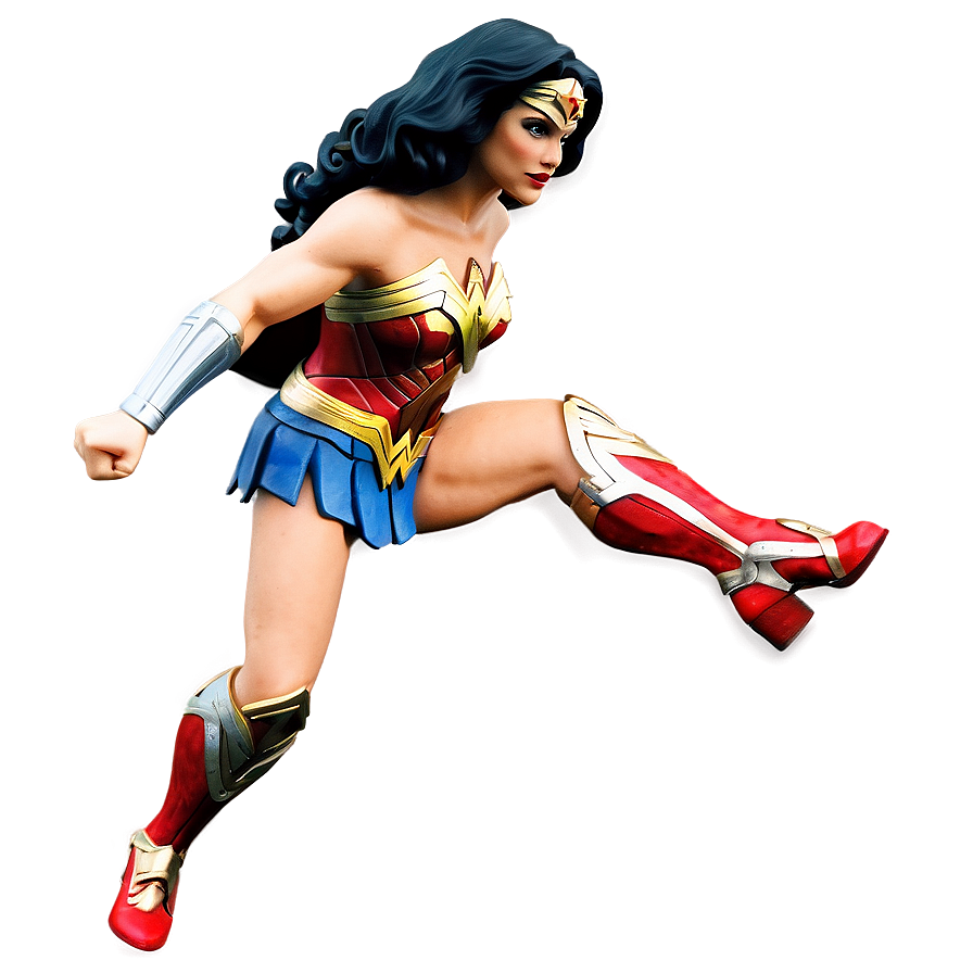 Wonder Woman Action Pose PNG jou44 PNG with transparent background