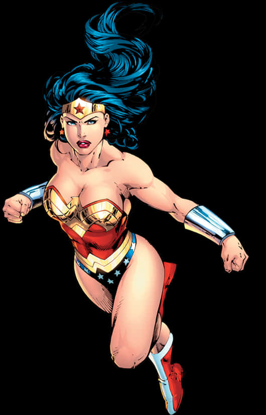 Wonder Woman Superhero Batman The Flash - Wonder Woman Comic Superhero, HD Png Download PNG with transparent background