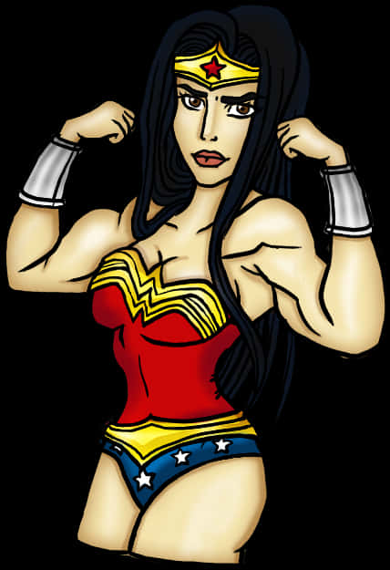 Wonder Woman Clipart Transparent Background - Wonder Woman Muscle Arms, HD Png Download PNG with transparent background