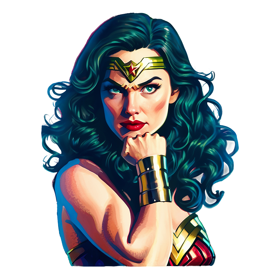 Wonder Woman Comic Art Png Qvf