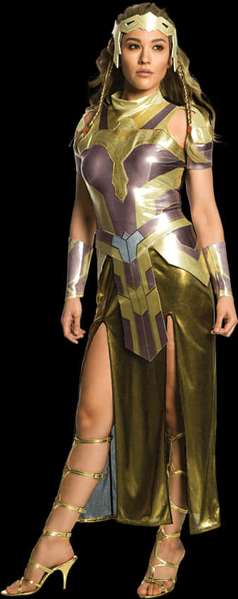 Adult Deluxe Queen Hippolyta Costume - Wonder Woman Hippolyta Costume, HD Png Download PNG with transparent background