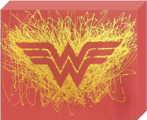 Wonder Woman Logo Artistic Interpretation PNG with transparent background