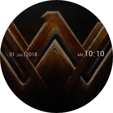 Wonder Woman Logo Clock2018 PNG with transparent background