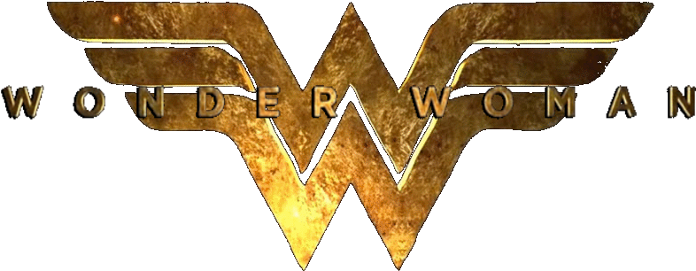 Wonder Woman Logo Design PNG with transparent background
