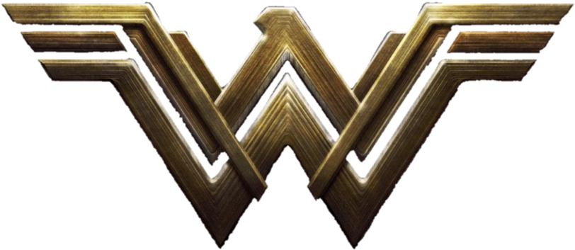 Wonder Woman Logo Design PNG with transparent background