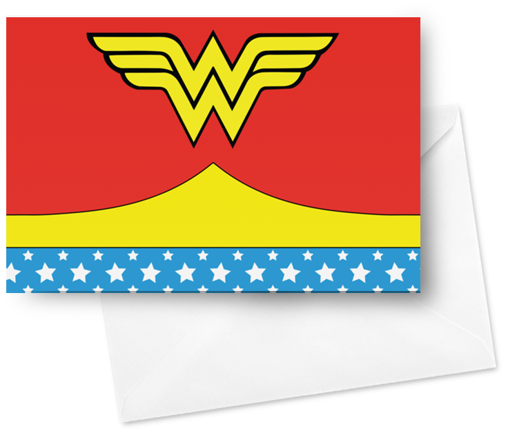 Wonder Woman Logo Envelope PNG with transparent background