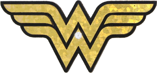 Wonder Woman Logo Golden PNG with transparent background