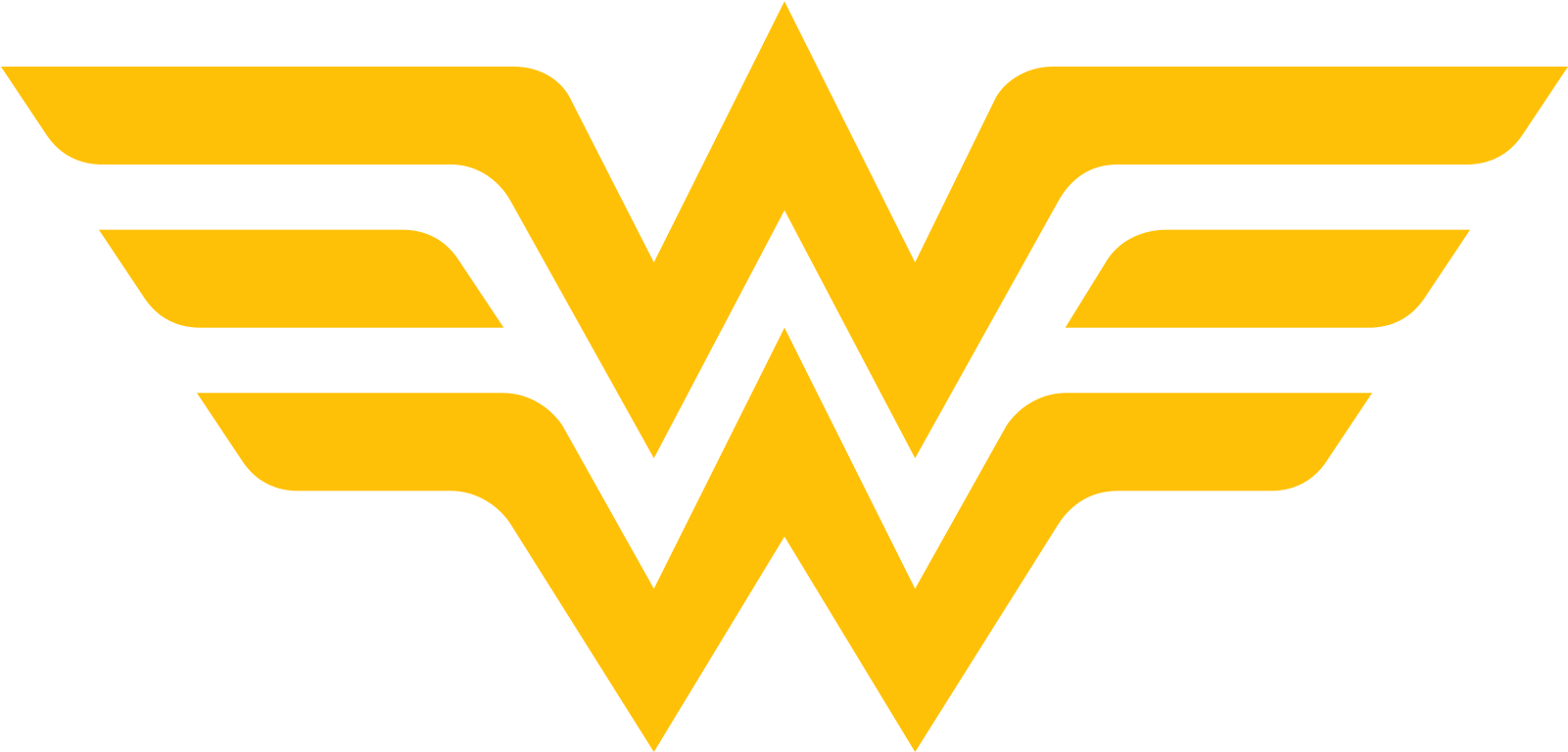 Wonder Woman Logo Graphic PNG with transparent background