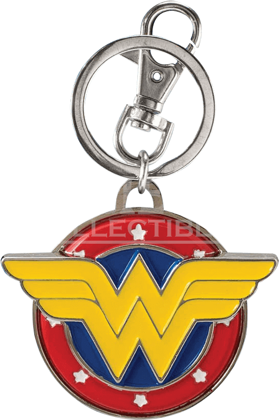 Wonder Woman Logo Keychain PNG with transparent background