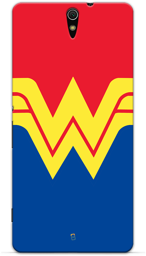 Wonder Woman Logo Phone Case Design PNG with transparent background
