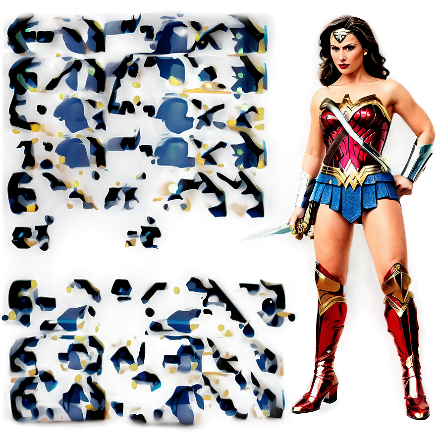 Wonder Woman Superhero Pose Png 05212024