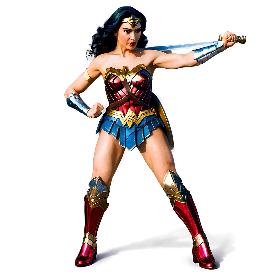 Wonder Woman Sword Pose Png Jwb