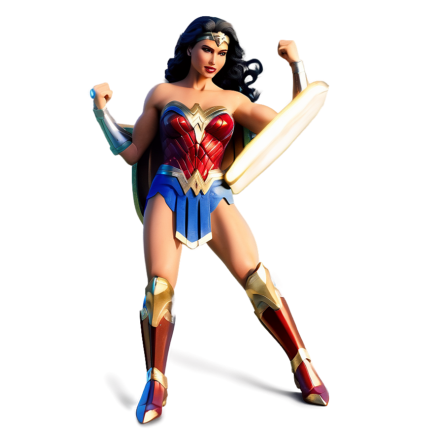 Wonder Woman Victory Pose Png 25