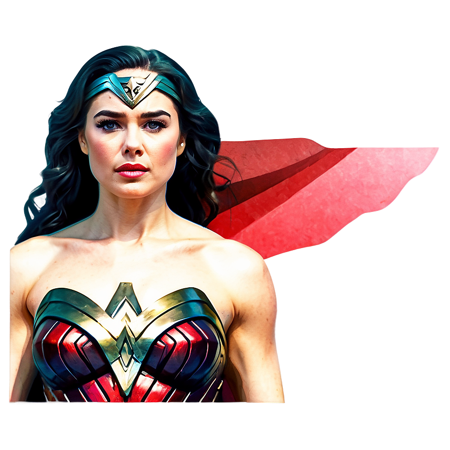 Wonder Woman Watercolor Art Png Kbi