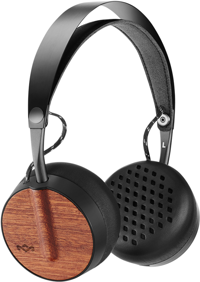 Wood Accent Over Ear Headphones