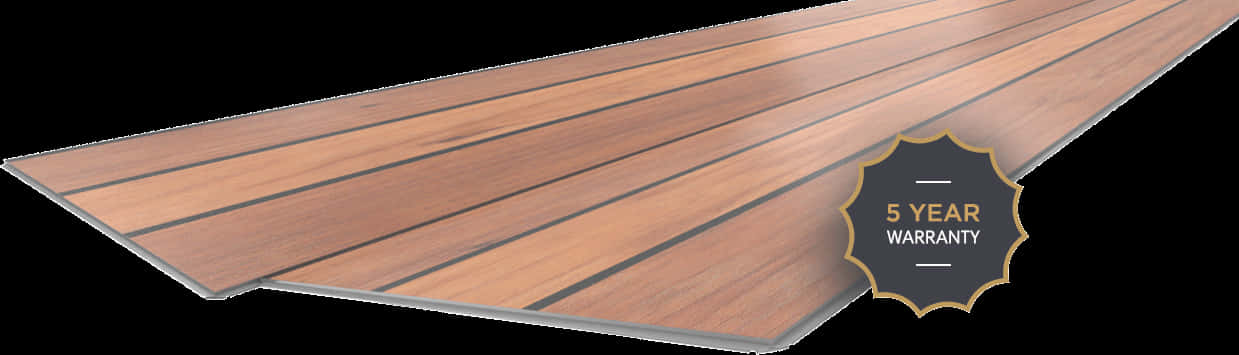 Wood Flooring Plank5 Year Warranty PNG with transparent background