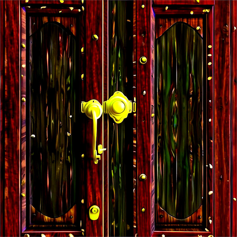 Wood Panel Door Png 06262024