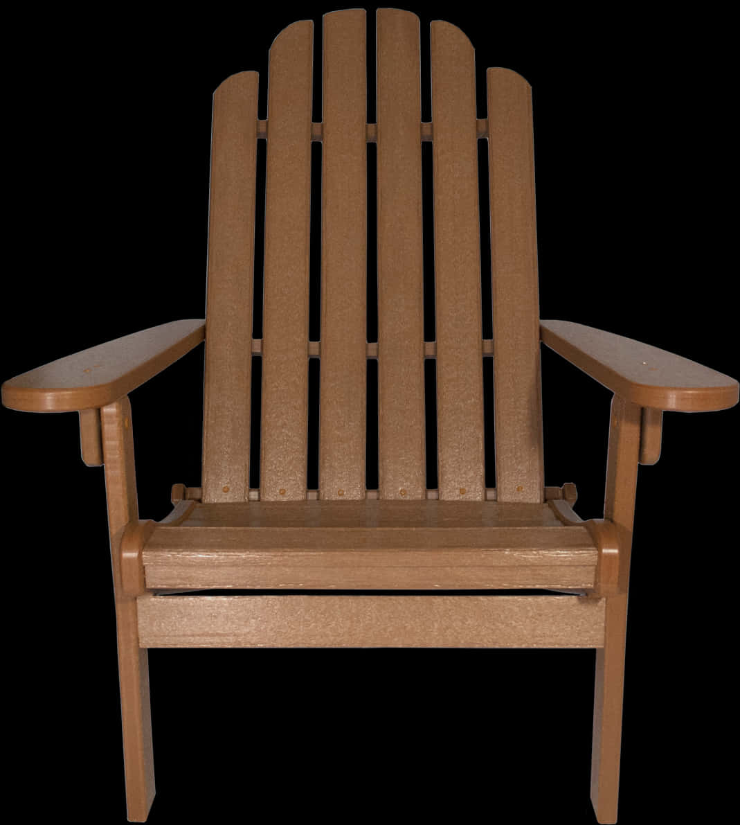 Wooden Adirondack Chair Isolated