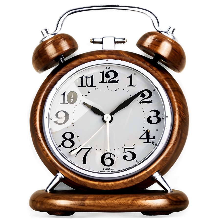 Wooden Alarm Clock Png 05252024