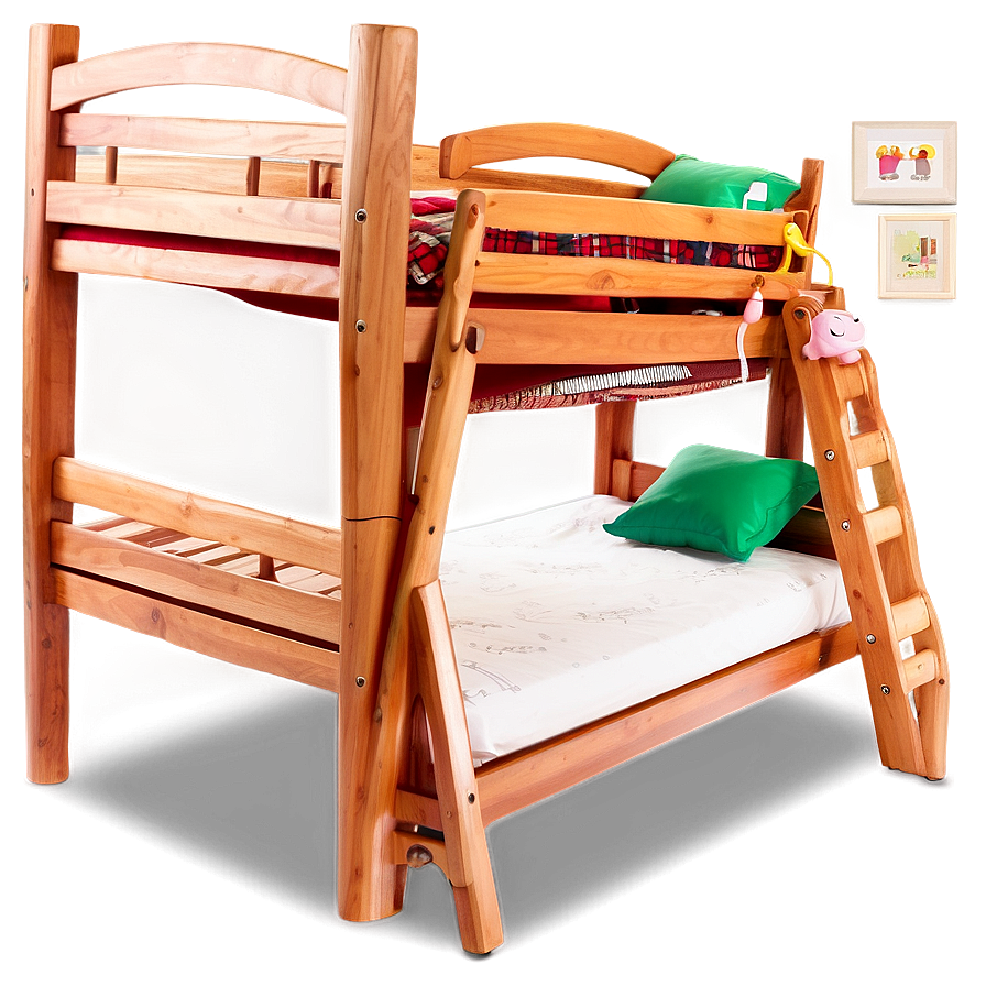 Wooden Bunk Bed PNG 27 PNG image with a transparent background, free high-resolution download