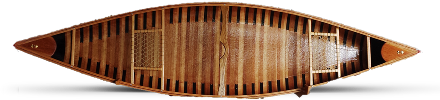 Wooden Canoe Top View