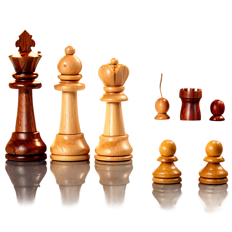 Wooden Chess Pieces Texture PNG cws76 PNG with transparent background