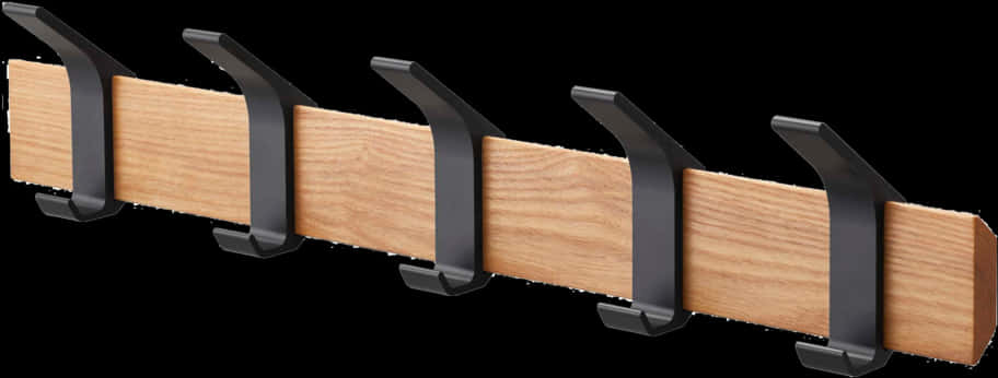 Yamazaki Wall-mounted Coat Hanger With Wooden Base - Rin Wall Mounted Coat Hanger, HD Png Download PNG image with a transparent background, free high-resolution download