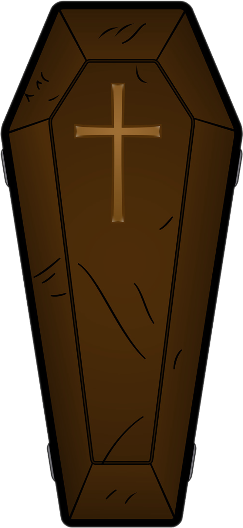 Coffin Clipart Transparent PNG with transparent background