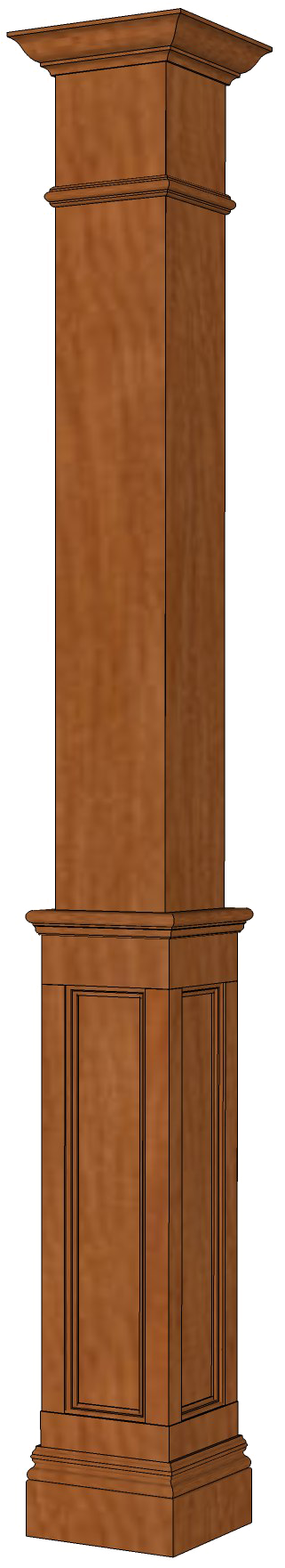 Wooden Column Illustration