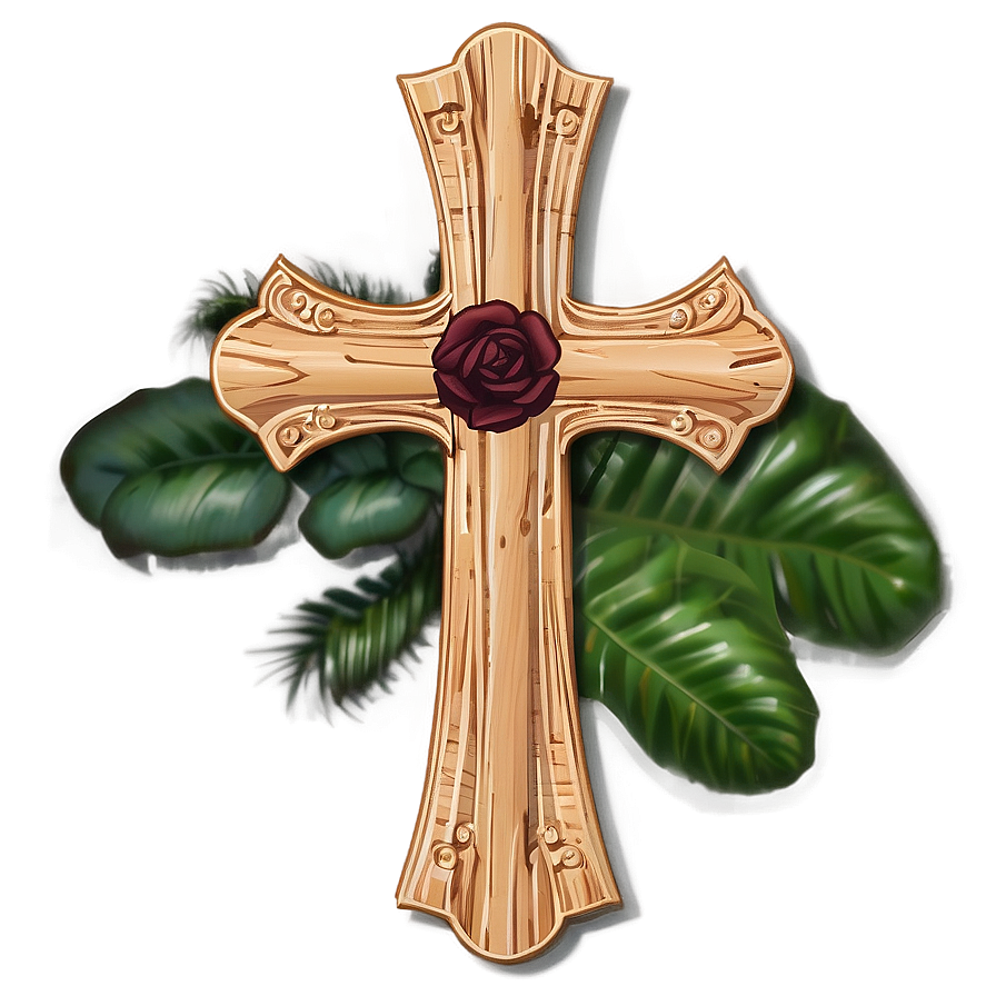 Wooden Cross For Grave Png 05252024