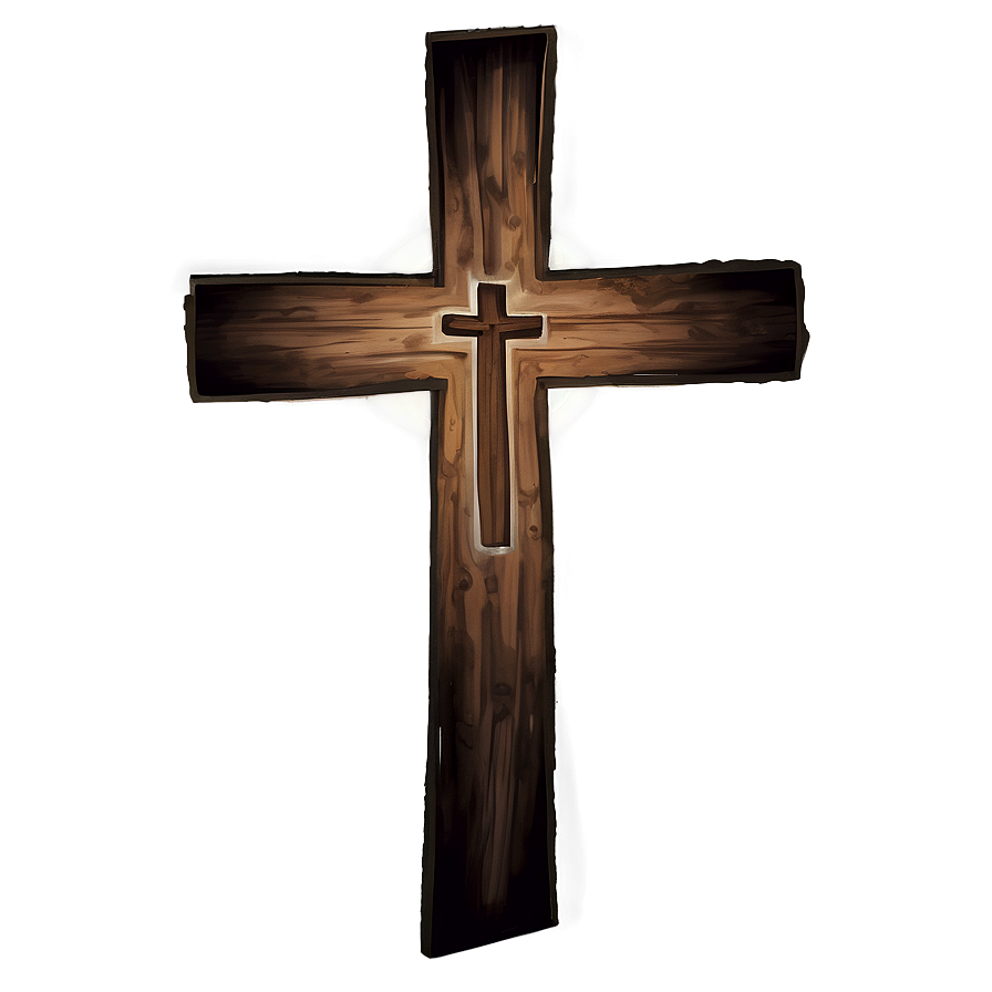 Wooden Cross Memorial Png 05252024