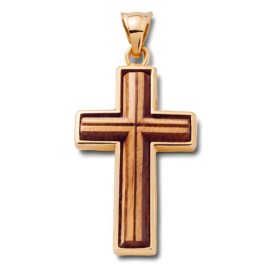 Wooden Cross Necklace Png Qch