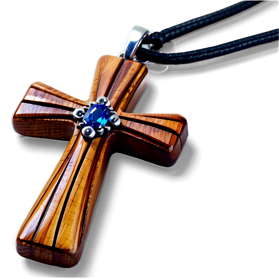 Wooden Cross Pendant Png 05252024