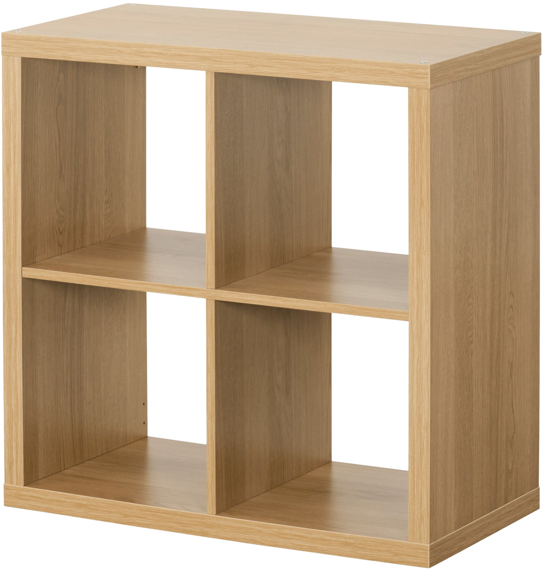 Bookshelf Png Free Image Download - Ikea Kallax Oak, Transparent Png PNG with transparent background