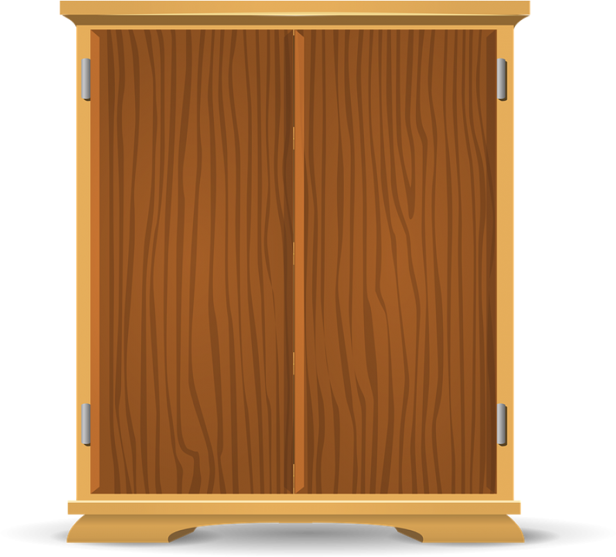 Wooden Cupboard Closet Illustration