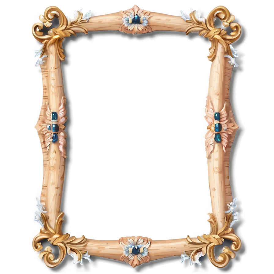 Wooden Cute Frame Png 06262024