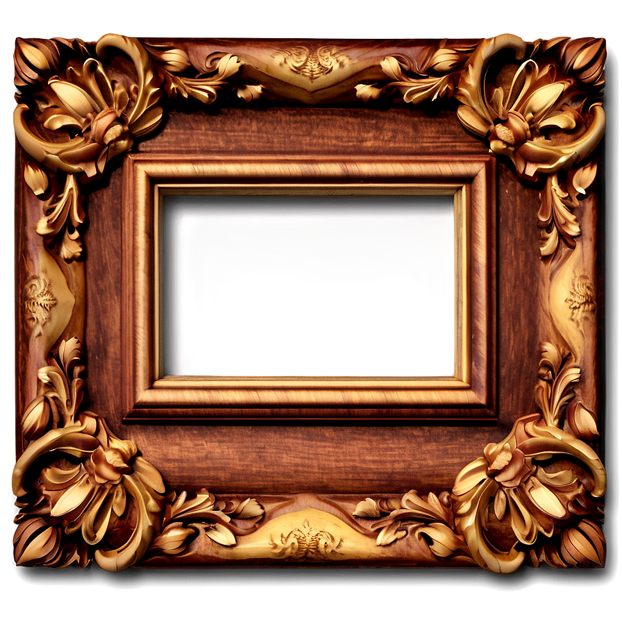 Wooden Decorative Frame Png 06292024