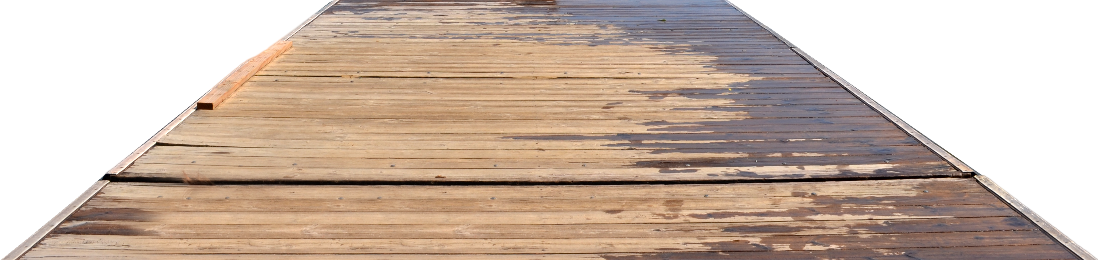 Wooden Dock Perspective View PNG with transparent background