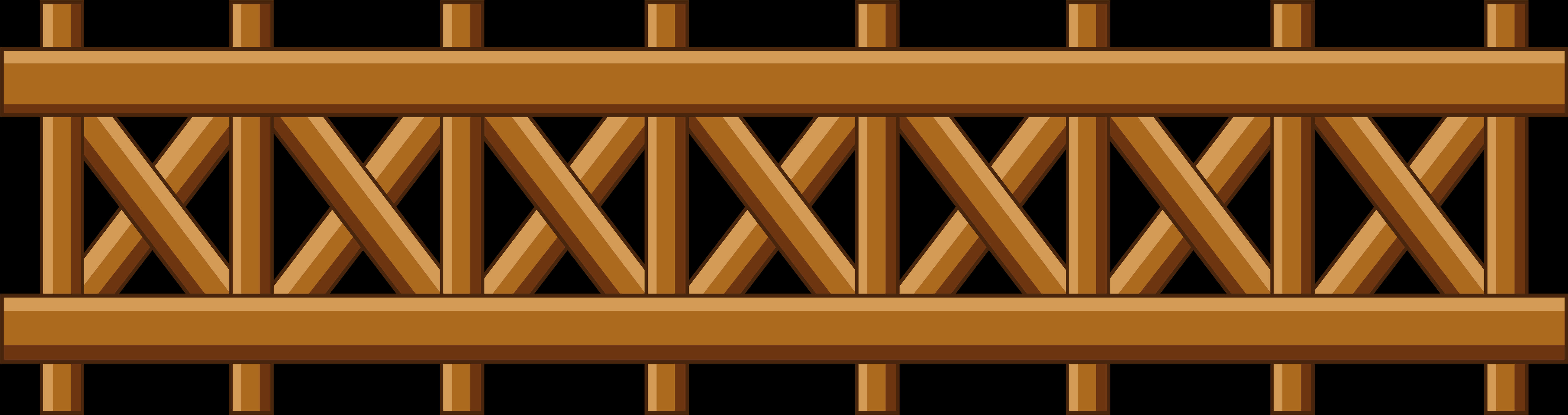 Wooden Fence Design Vector PNG with transparent background
