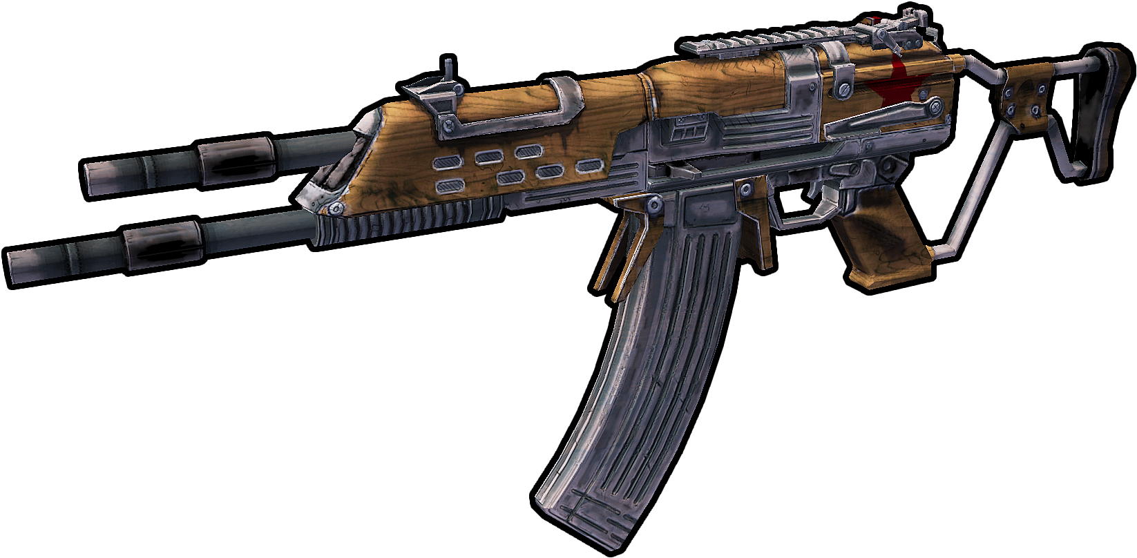 Wooden Finish Assault Rifle